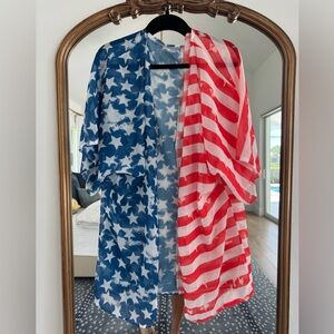 Patriotic Stars and Stripes cover up
